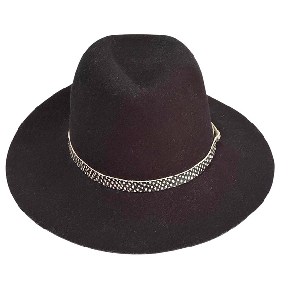 Rag & Bone Wool Floppy Brim Black Fedora Small main image 10